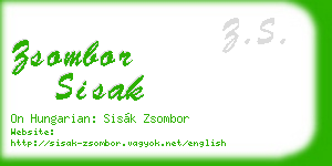 zsombor sisak business card